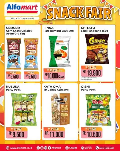 Promo Alfamart Snack Fair Periode 1-15 Agustus 2025