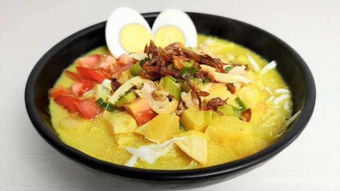 Resep Soto Ayam Santan Berkuah Gurih, Nikmat Disantap Pakai Ketupat Hangat