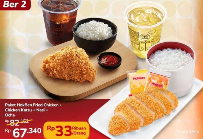 Promo HokBen Januari 2026 Spesial Ojek Online, Mulai Rp 33.000-an Per Orang