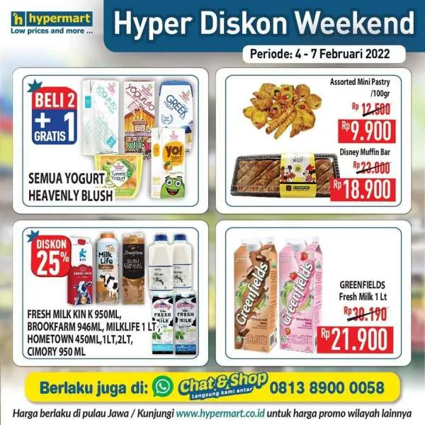 Promo Hypermart Hyper Diskon Weekend Periode 4-7 Februari 2022