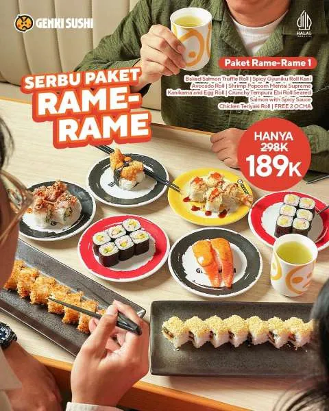 Promo Genki Sushi Paket Rame-Rame 1