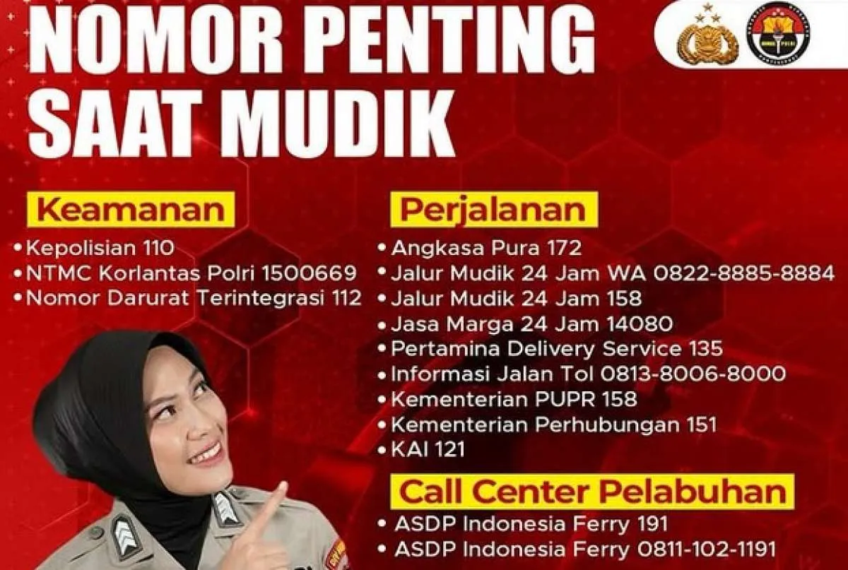 Catat Nomor Penting Arus Balik Lebaran 2025 Demi Perjalanan Aman, Apa Saja?