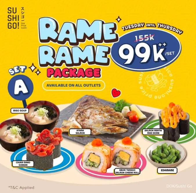 Promo Sushi Go Paket Rame Rame