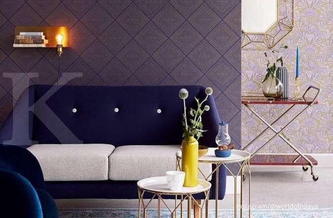 Inspirasi wallpaper bertekstur, sentuhan simpel untuk interior rumah