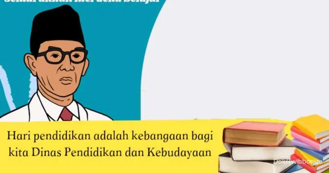 30+ Twibbon Hari Pendidikan Nasional 2025 Desain Kreatif dan Simple