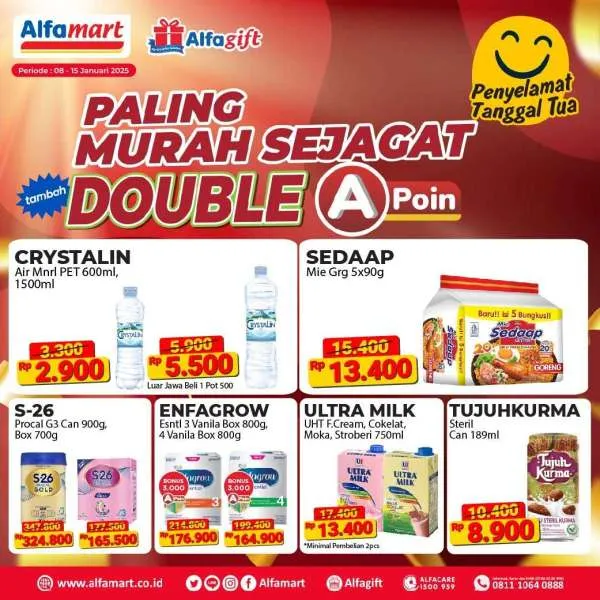 Promo Alfamart Paling Murah Sejagat Periode 8-15 Januari 2025