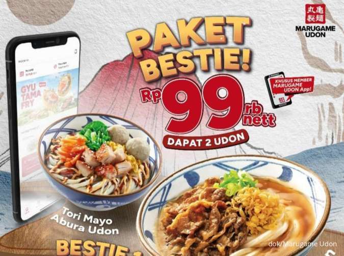 Promo Marugame Udon 7-27 Oktober 2024, Paket Bestie 2 Porsi Udon Rp 99.000