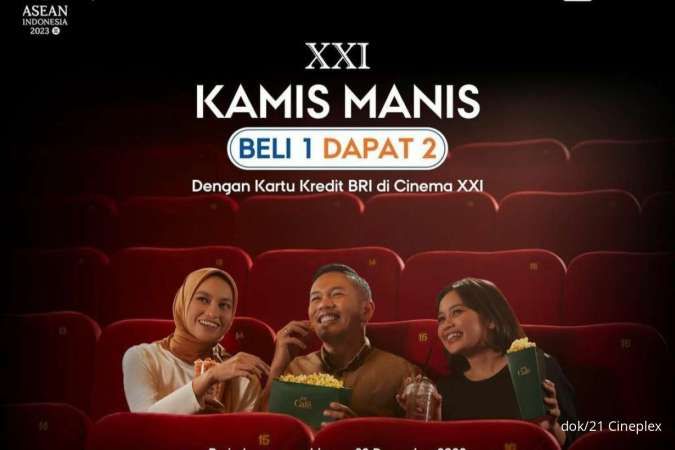 Promo Cinema XXI Terbaru 2023, Kamis Manis Beli 1 Dapat 2 Tiket Nonton