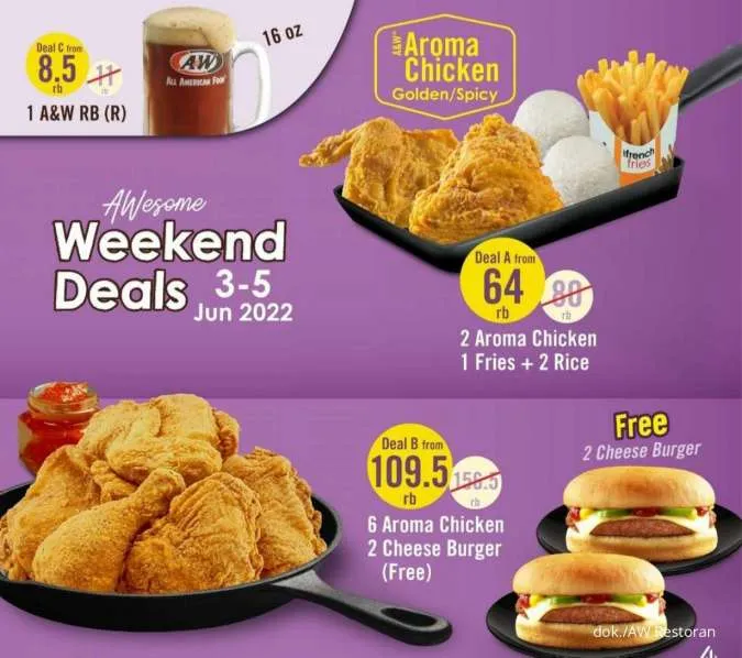 Promo AW Restoran Terbaru 3-5 Juni 2022