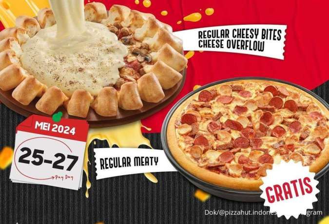 Promo Pizza Hut Gajian x BCA Beli 1 Dapat 2, Gratis Regular Meaty Berakhir Hari Ini