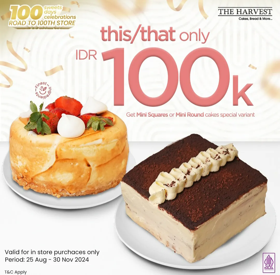 Promo The Harvest road to 100th store