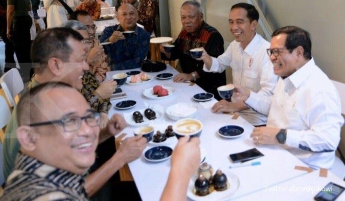 Jokowi ngopi sore di Sejiwa Coffee