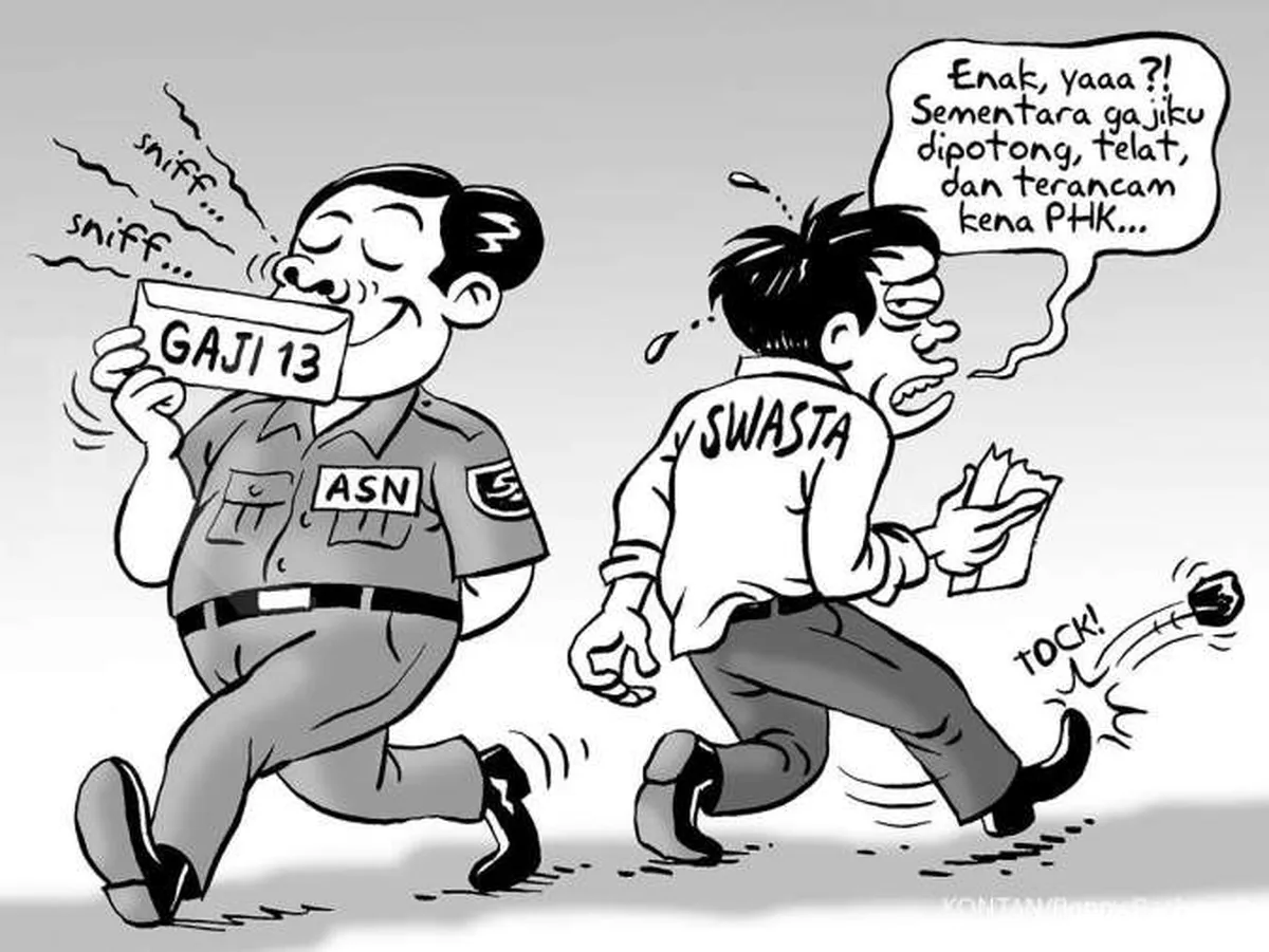 Berikut daftar penerima gaji ke-13 yang cair bulan ini