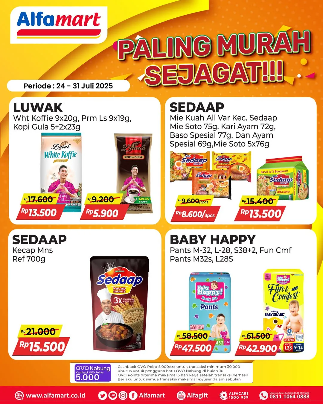 Promo Alfamart Paling Murah Sejagat Periode 24-31 Juli 2025