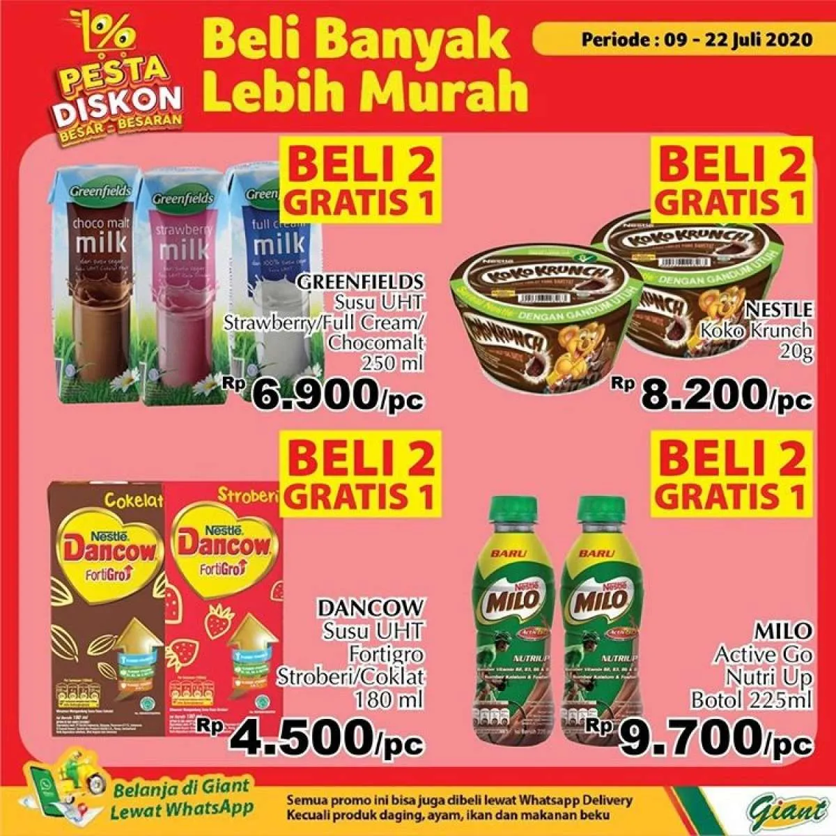 Promo Giant Beli Banyak Lebih Murah 9-22 Juli 2020, incar diskonnya!