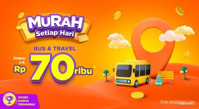 Promo PegiPegi 1-19 Nov 2023 dengan Diskon Bus & Travel Hingga Rp 70.000