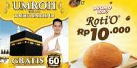 Promo 10.10 RotiO Edisi 7-13 Oktober 2024, Beli 1 Roti Rp 10.000 Ada Gratis Umroh