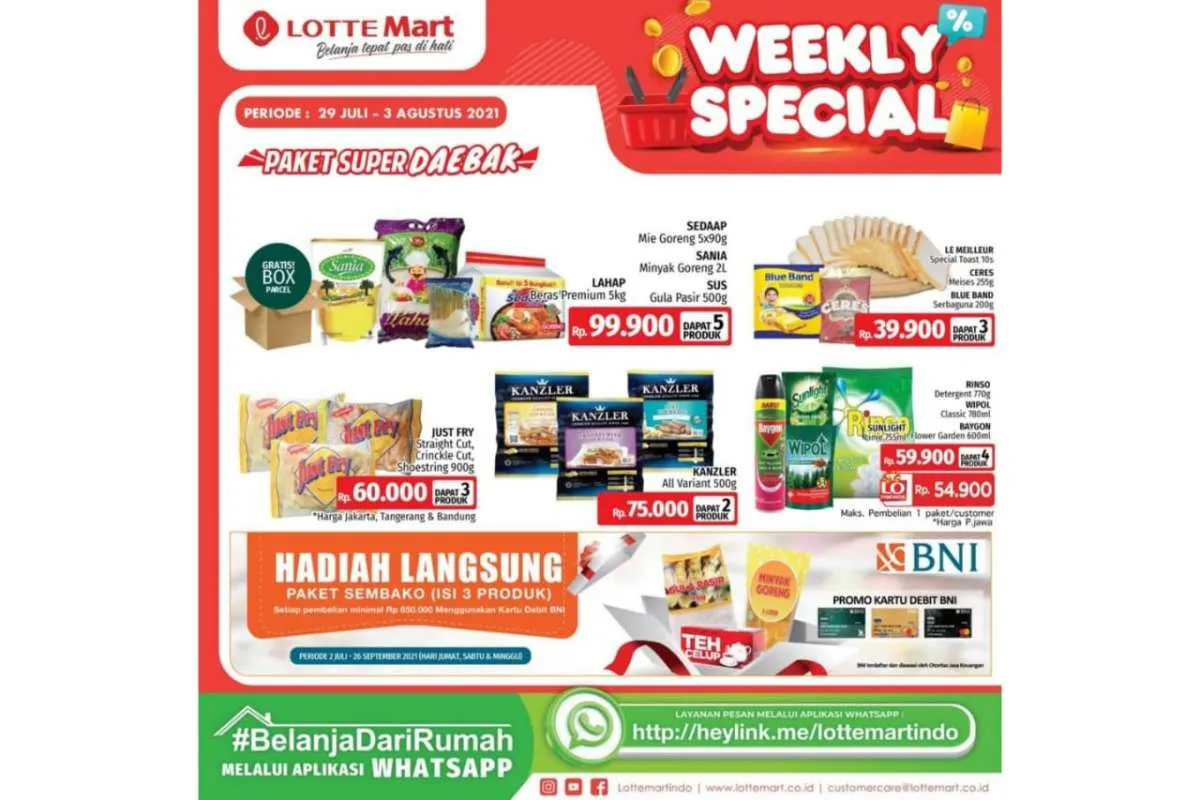 Promo Lotte Mart weekend 30 Juli 2021, cek diskonnya!
