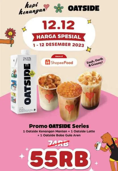 Promo 12.12 Kopi Kenangan: OATSIDE Series