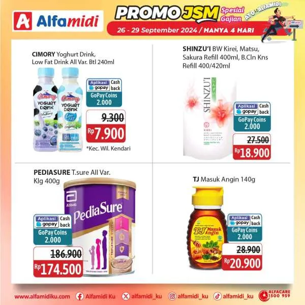 Promo JSM Alfamidi Hanya 4 Hari Periode 26-29 September 2024