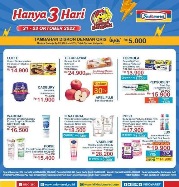 Promo JSM Indomaret 21-23 Oktober 2022