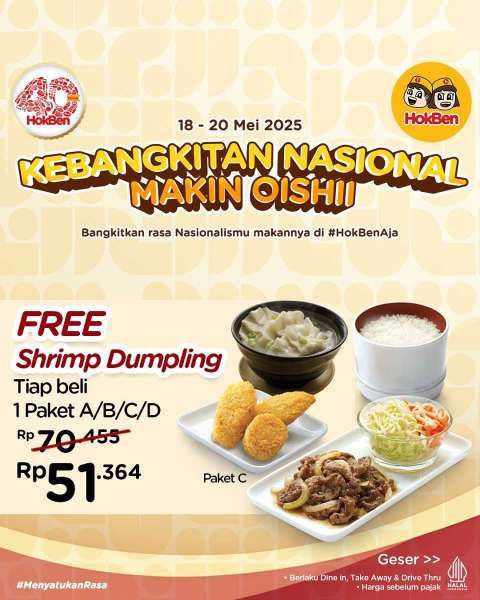 Promo Hokben Hari Kebangkitan Nasional 18-20 Mei 2025