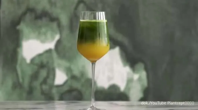 Resep Matcha Sunset Mocktail