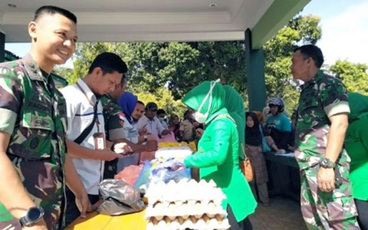 Jelang Lebaran, Kementan Gelar Pangan Murah di Markas Kodim Tigaraksa Minggu Pagi