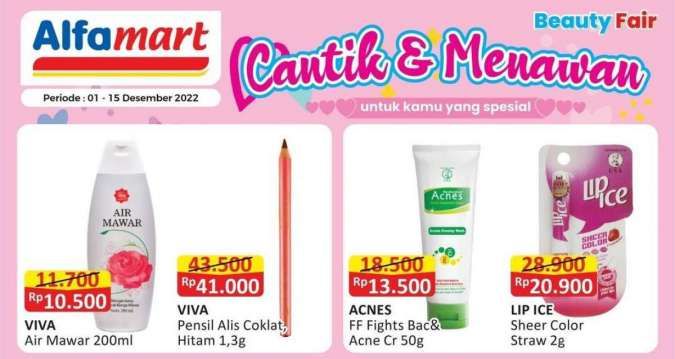 Promo Alfamart Beauty Fair sampai 15 Desember, Sabun Muka hingga Body Lotion