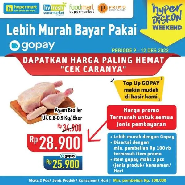 Promo Hypermart Hyper Diskon Weekend Periode 9-12 Desember 2022