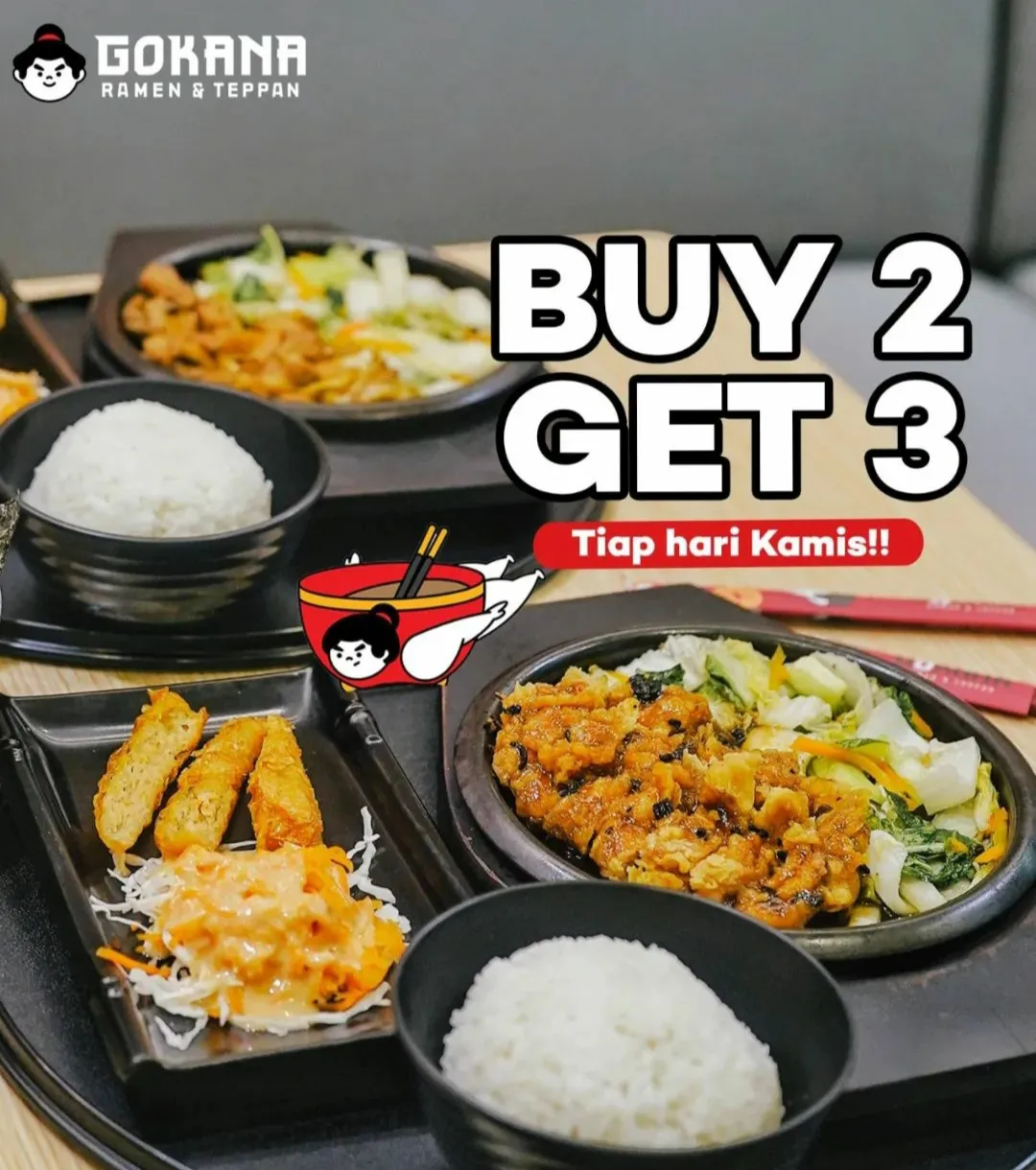 Promo Gokana Buy 2 get 3
