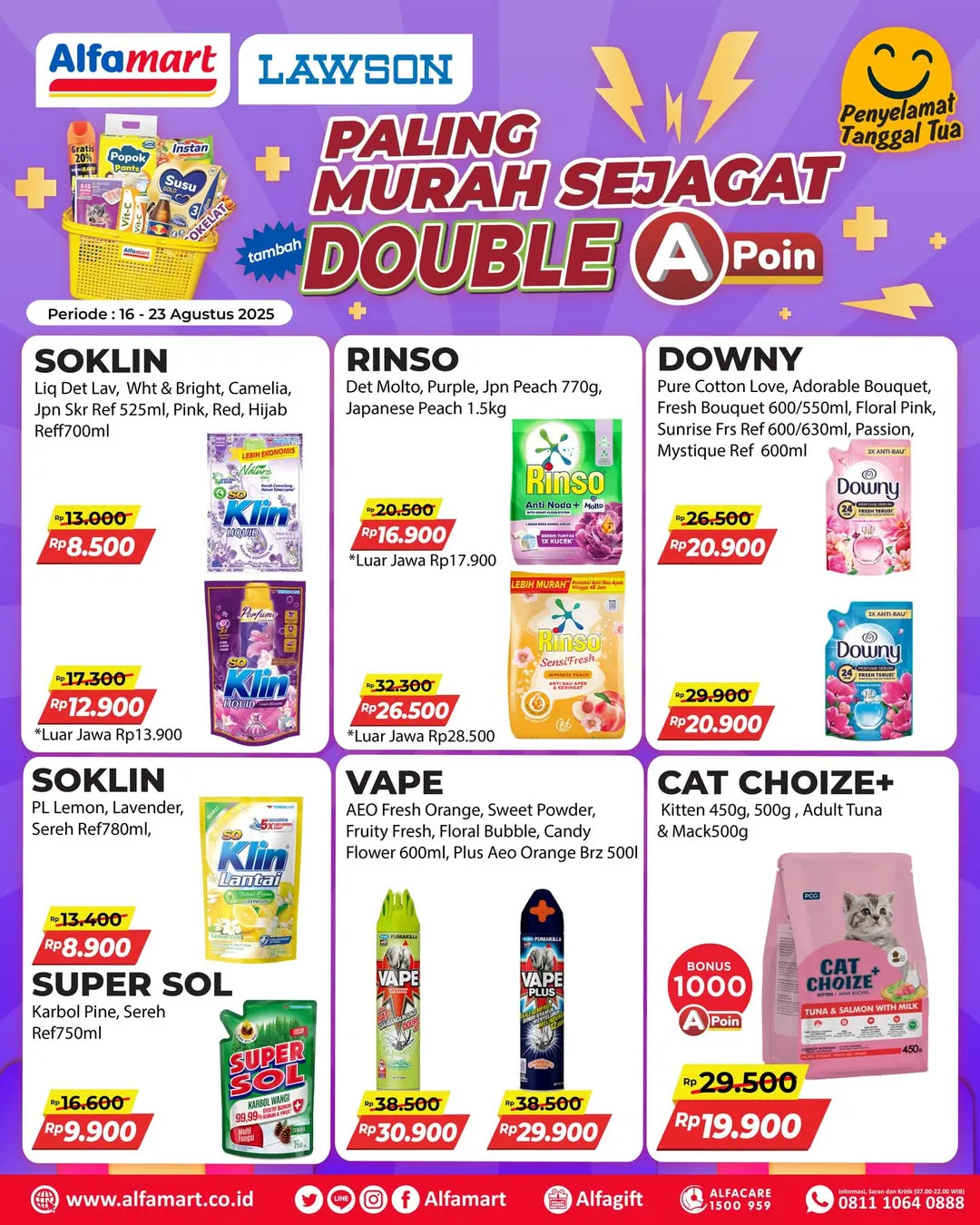 Promo Alfamart Paling Murah Sejagat Periode 16-23 Agustus 2025