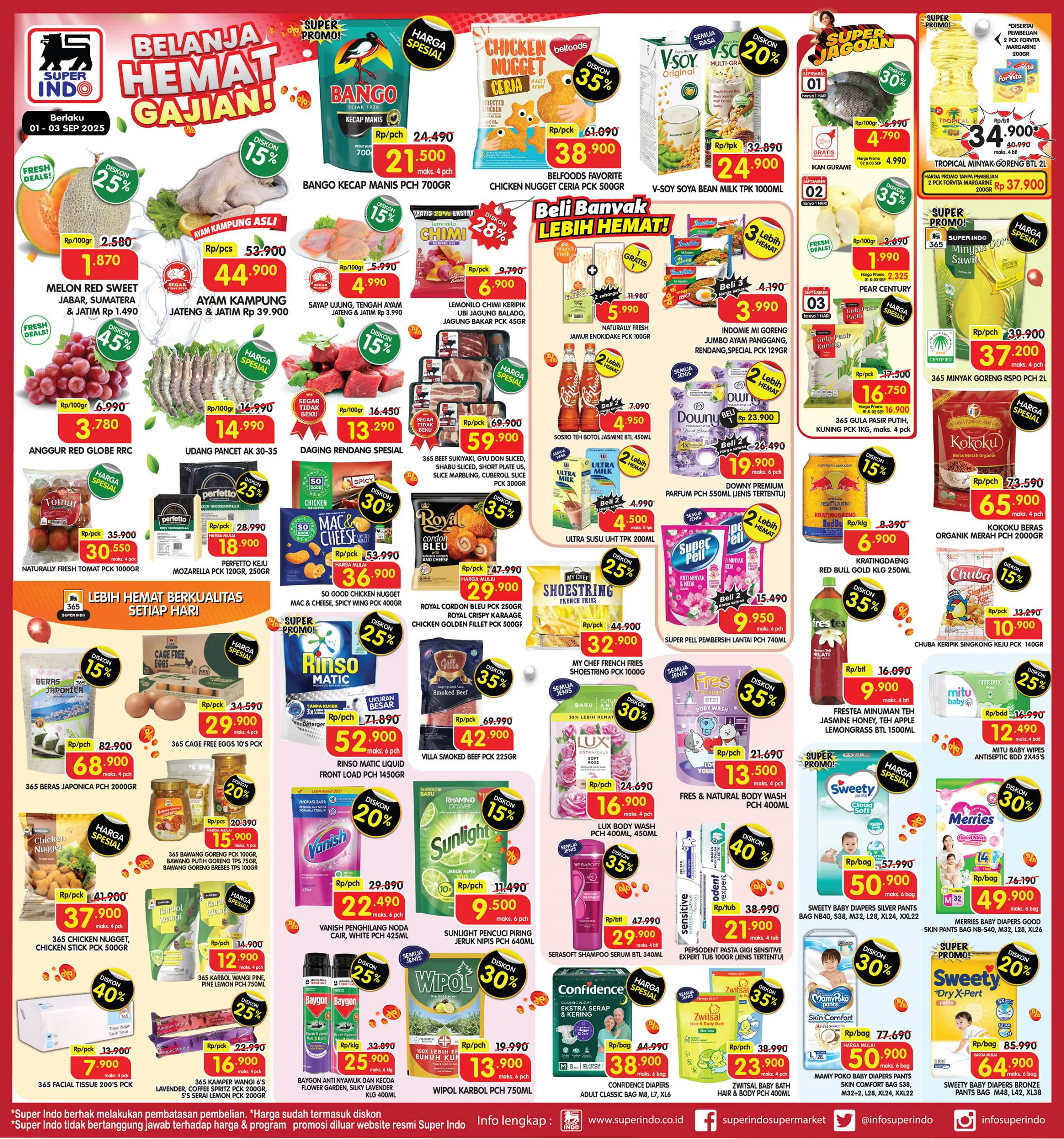 Promo Superindo Weekday Periode 1-3 September 2025