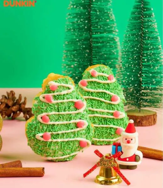 Dunkin donat christmas tree