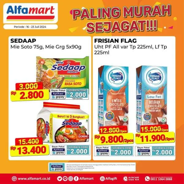 Promo Alfamart Paling Murah Sejagat Periode 16-23 Juli 2024