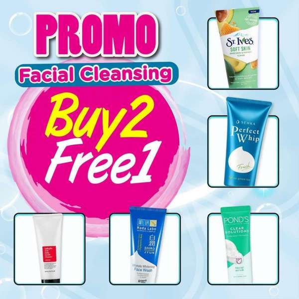 Promo Watsons, Aneka Sabun Muka dan Body Wash Beli 2 Gratis 1