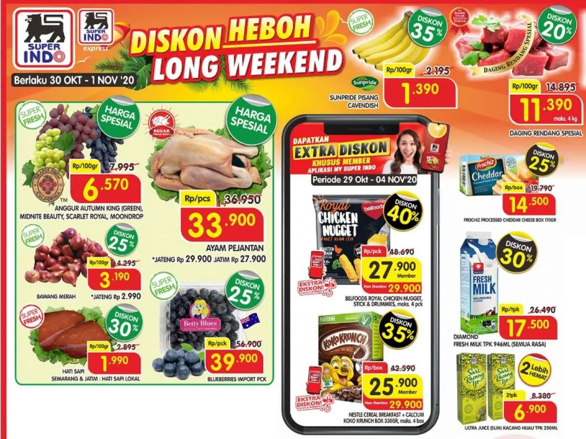 Harga promo Superindo awal bulan, 1 November 2020!