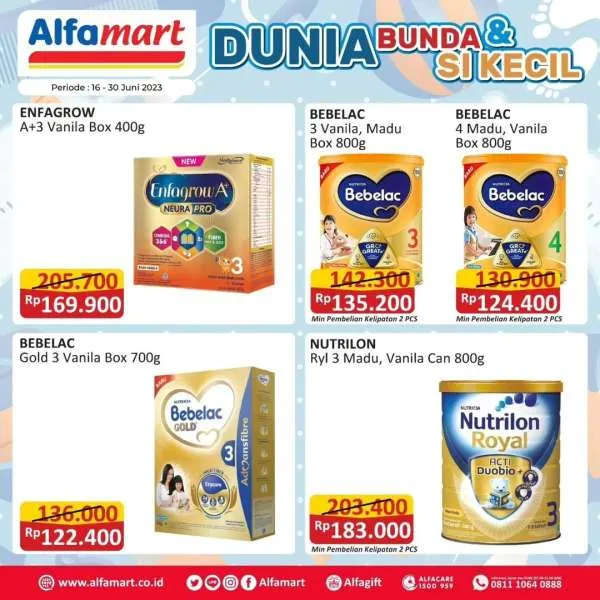 Promo Alfamart Dunia Bunda & Si Kecil Periode 16-30 Juni 2023