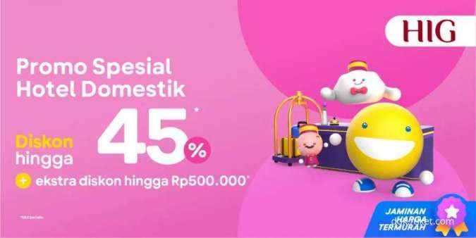 Promo Tiket.com 15-22 Sept 2022, Diskon Hotel Domestik s.d 45% & Ekstra Rp 500.000