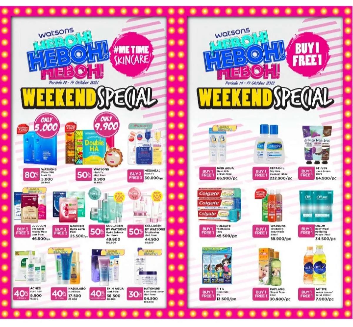 Katalog Promo Akhir Pekan di Watsons, Ada Diskon s/d 80% dan Beli 1 Gratis 1