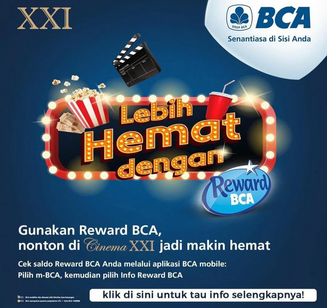 Promo Reward BCA di Cinema XXI