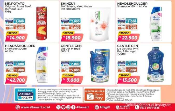Promo PSM Alfamart Berakhir Hari Ini 23 Agustus 2025, Deterjen Rp 7.000