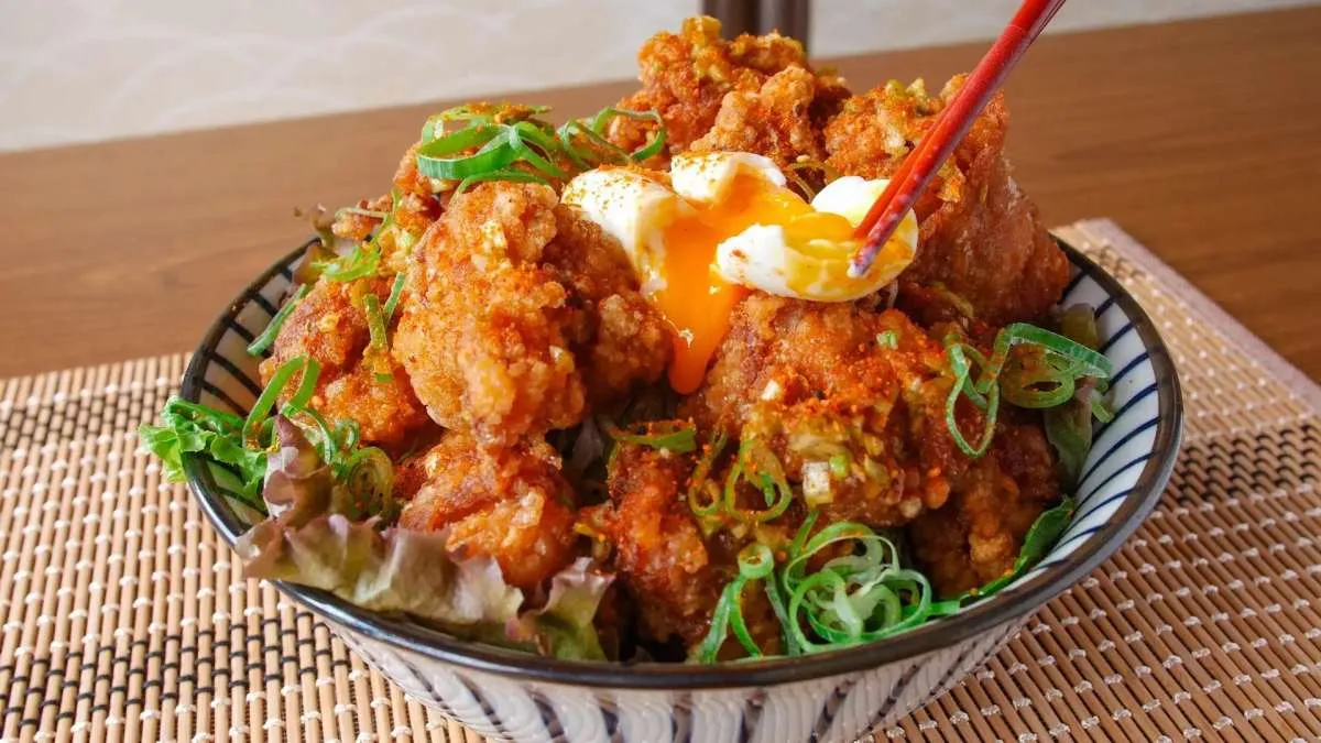 Resep Chicken Karaage Rice Bowl Bergizi Dilengkapi 5 Jenis Sayuran