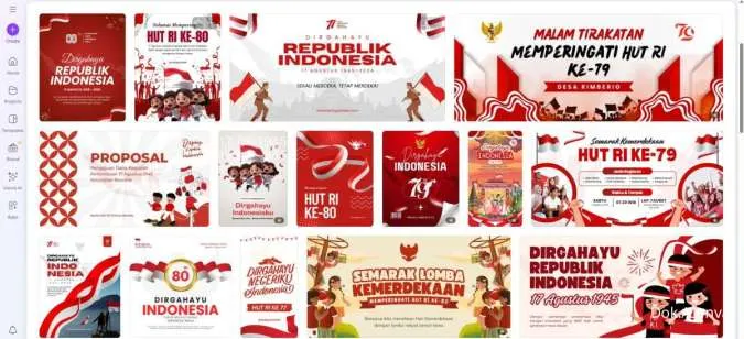 Kumpulan Template Kupon Gerak Jalan dan Doorprize HUT RI, Gratis Edit di Canva