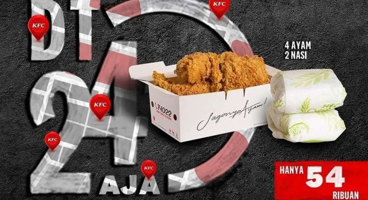 Promo KFC Terbaru di Bulan Januari 2022, Beli 4 Ayam 2 Nasi Harga Rp 54.000-an Saja