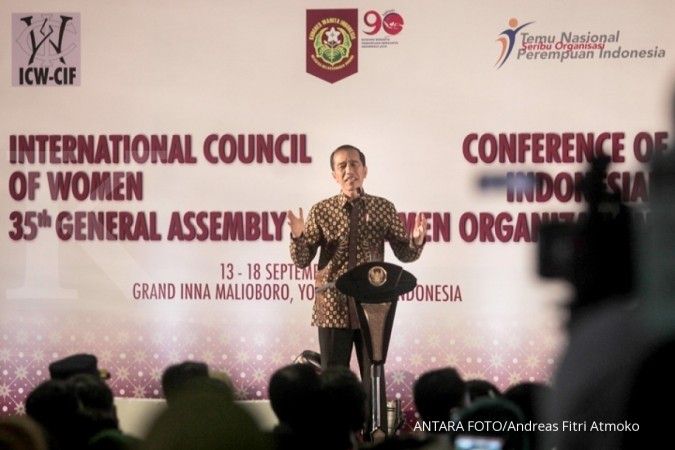 Jokowi: Lebih pusing kalau ibunya anak-anak ngambek