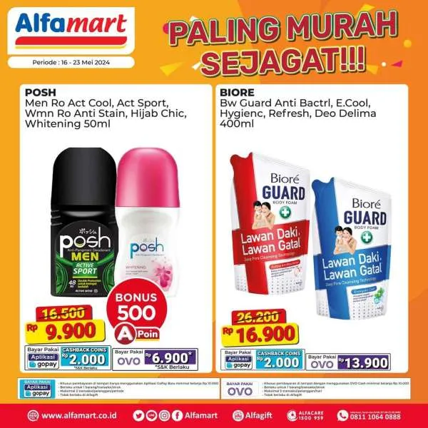 Promo Alfamart Paling Murah Sejagat Periode 16-23 Mei 2024