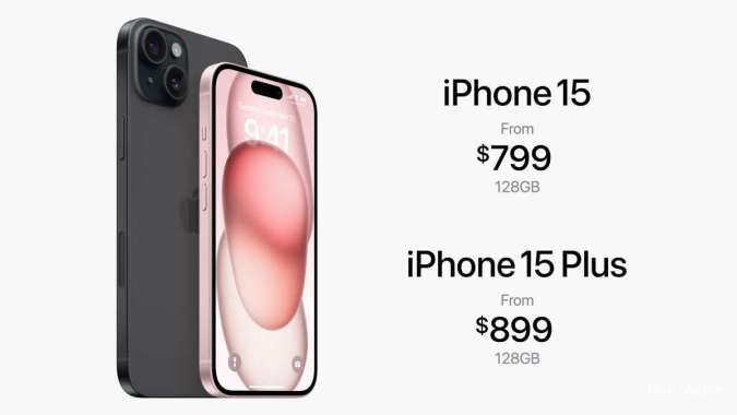 Harga iPhone 15 dan 15 Plus