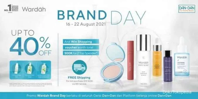 Promo DAN+DAN Brand Day Wardah