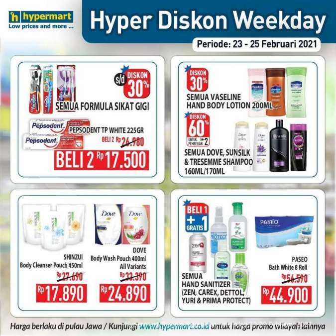 Promo Hypermart weekday 23-25 Februari 2021 